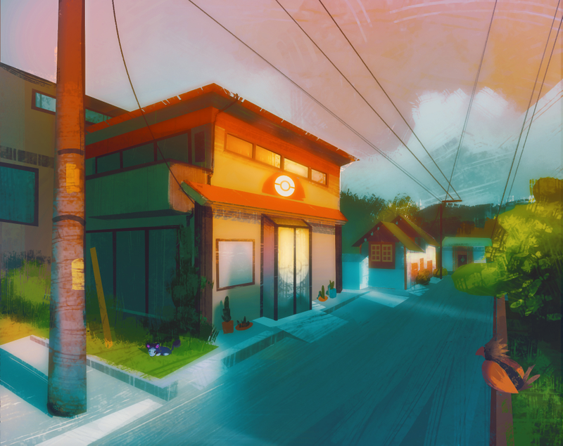 Illustration for article titled Beautiful Paintings Of Pokemon's Kanto Region